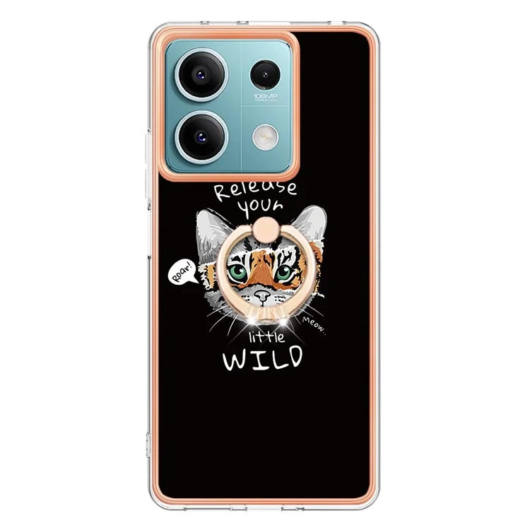 YB IMD Series-20 Style D for Xiaomi Redmi Note 13 5G (Global) Wholesale Case Kickstand TPU Phone Cover