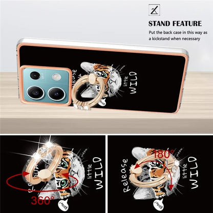 YB IMD Series-20 Style D for Xiaomi Redmi Note 13 5G (Global) Wholesale Case Kickstand TPU Phone Cover