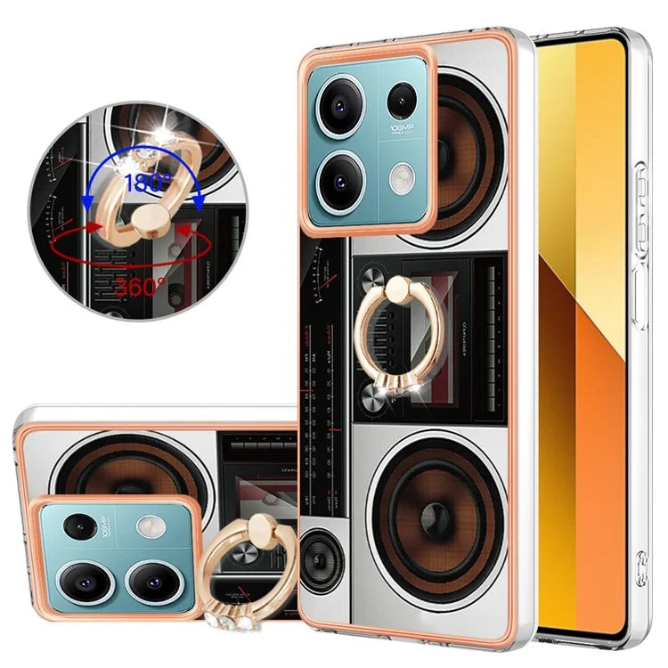 YB IMD Series-20 Style D for Xiaomi Redmi Note 13 5G (Global) Wholesale Case Kickstand TPU Phone Cover