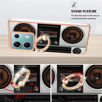 YB IMD Series-20 Style D for Xiaomi Redmi Note 13 5G (Global) Wholesale Case Kickstand TPU Phone Cover