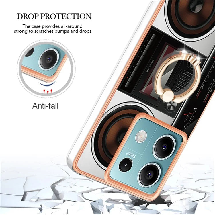 YB IMD Series-20 Style D for Xiaomi Redmi Note 13 5G (Global) Wholesale Case Kickstand TPU Phone Cover