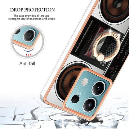 YB IMD Series-20 Style D for Xiaomi Redmi Note 13 5G (Global) Wholesale Case Kickstand TPU Phone Cover