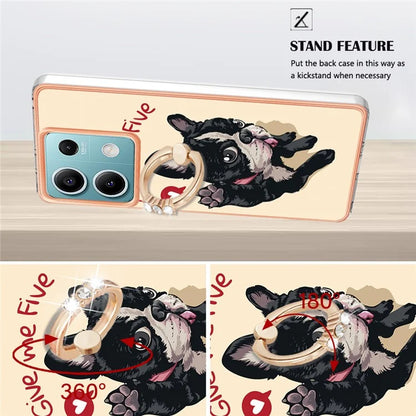 YB IMD Series-20 Style D for Xiaomi Redmi Note 13 5G (Global) Wholesale Case Kickstand TPU Phone Cover