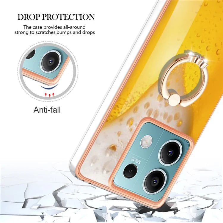 YB IMD Series-20 Style D for Xiaomi Redmi Note 13 5G (Global) Wholesale Case Kickstand TPU Phone Cover