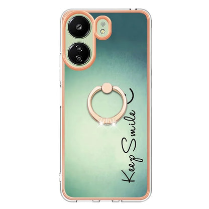 YB IMD Series-20 for Xiaomi Redmi 13C 4G / 13C 5G / 13R 5G / Poco M6 5G / Poco C65 4G TPU Back Case Ring Kickstand 2.0mm Cover