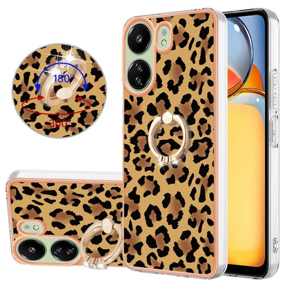 YB IMD Series-20 for Xiaomi Redmi 13C 4G / 13C 5G / 13R 5G / Poco M6 5G / Poco C65 4G TPU Back Case Ring Kickstand 2.0mm Cover