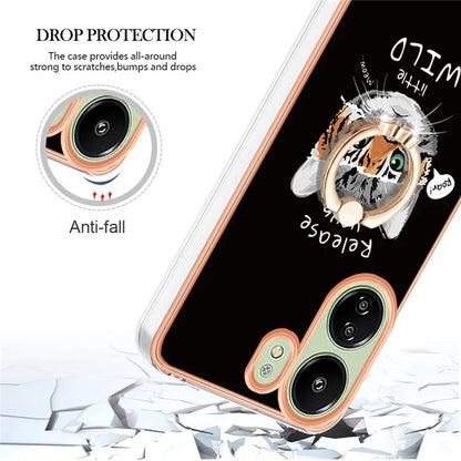 YB IMD Series-20 for Xiaomi Redmi 13C 4G / 13C 5G / 13R 5G / Poco M6 5G / Poco C65 4G TPU Back Case Ring Kickstand 2.0mm Cover