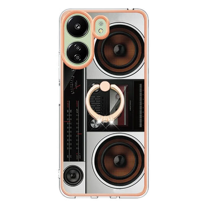 YB IMD Series-20 for Xiaomi Redmi 13C 4G / 13C 5G / 13R 5G / Poco M6 5G / Poco C65 4G TPU Back Case Ring Kickstand 2.0mm Cover