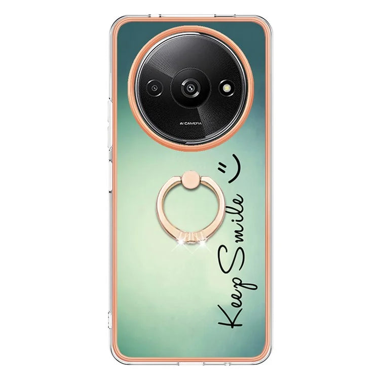 YB IMD Series-20 Style D for Xiaomi Redmi A3 / Poco C61 4G Case 2.0mm TPU Electroplating Edges Phone Cover