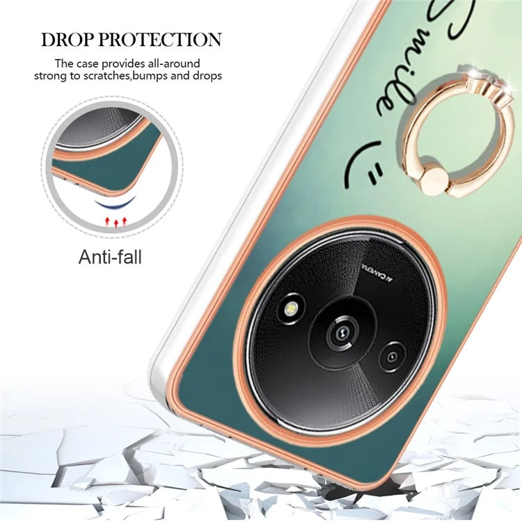 YB IMD Series-20 Style D for Xiaomi Redmi A3 / Poco C61 4G Case 2.0mm TPU Electroplating Edges Phone Cover