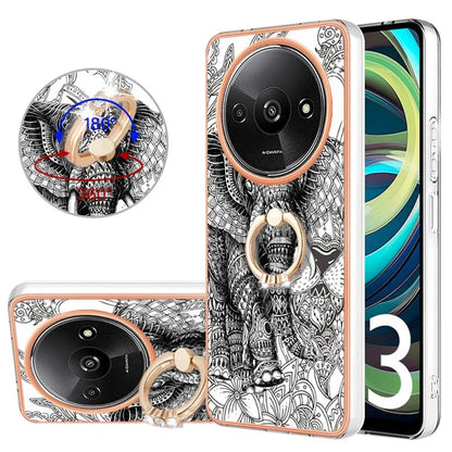 YB IMD Series-20 Style D for Xiaomi Redmi A3 / Poco C61 4G Case 2.0mm TPU Electroplating Edges Phone Cover