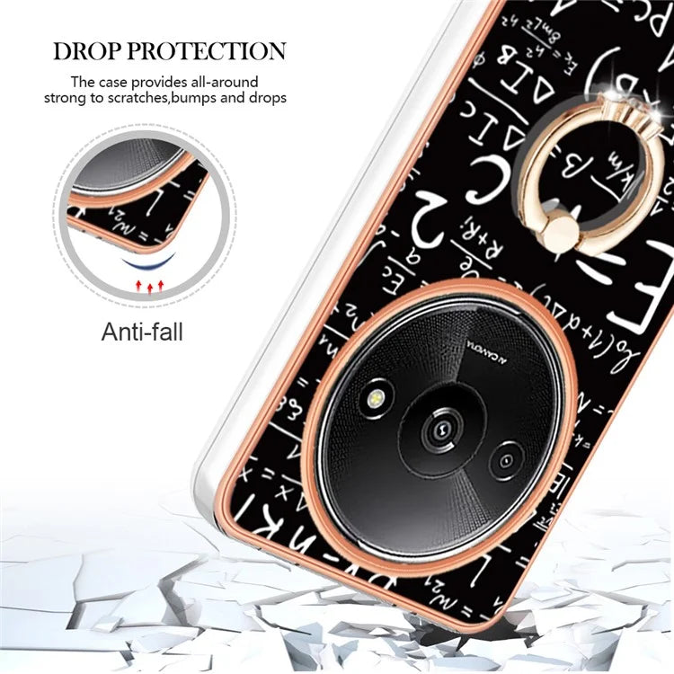 YB IMD Series-20 Style D for Xiaomi Redmi A3 / Poco C61 4G Case 2.0mm TPU Electroplating Edges Phone Cover
