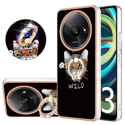 YB IMD Series-20 Style D for Xiaomi Redmi A3 / Poco C61 4G Case 2.0mm TPU Electroplating Edges Phone Cover