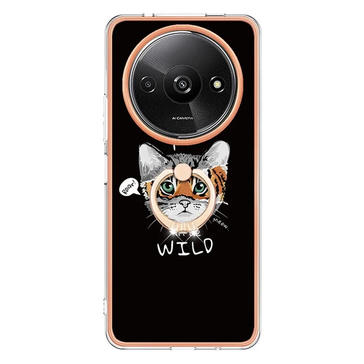 YB IMD Series-20 Style D for Xiaomi Redmi A3 / Poco C61 4G Case 2.0mm TPU Electroplating Edges Phone Cover