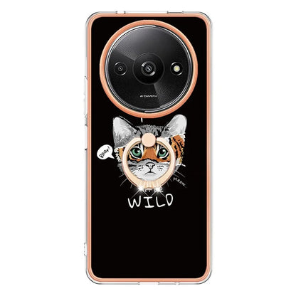 YB IMD Series-20 Style D for Xiaomi Redmi A3 / Poco C61 4G Case 2.0mm TPU Electroplating Edges Phone Cover