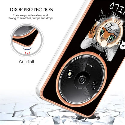 YB IMD Series-20 Style D for Xiaomi Redmi A3 / Poco C61 4G Case 2.0mm TPU Electroplating Edges Phone Cover