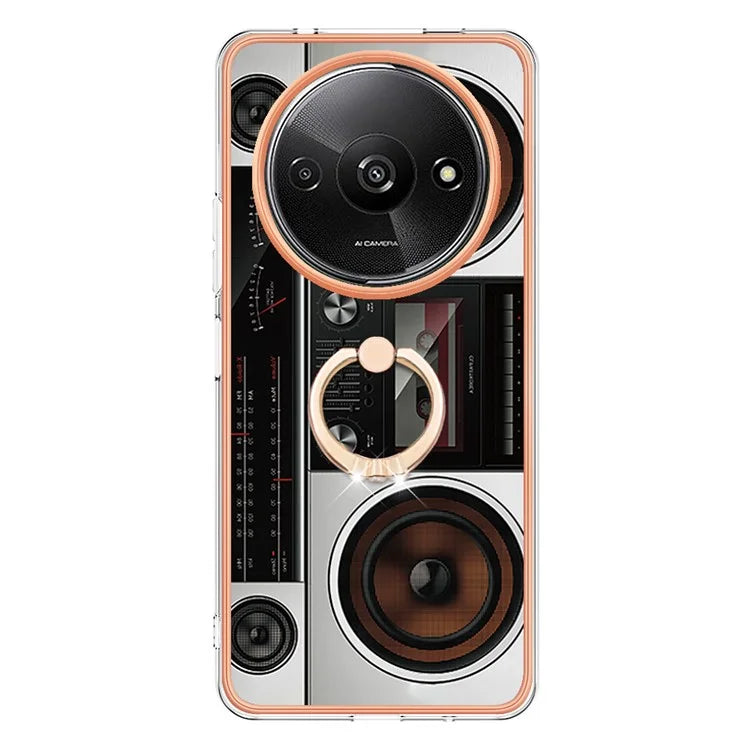 YB IMD Series-20 Style D for Xiaomi Redmi A3 / Poco C61 4G Case 2.0mm TPU Electroplating Edges Phone Cover