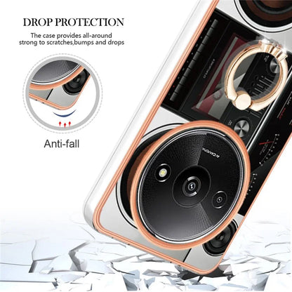 YB IMD Series-20 Style D for Xiaomi Redmi A3 / Poco C61 4G Case 2.0mm TPU Electroplating Edges Phone Cover