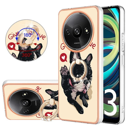 YB IMD Series-20 Style D for Xiaomi Redmi A3 / Poco C61 4G Case 2.0mm TPU Electroplating Edges Phone Cover