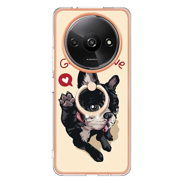 YB IMD Series-20 Style D for Xiaomi Redmi A3 / Poco C61 4G Case 2.0mm TPU Electroplating Edges Phone Cover