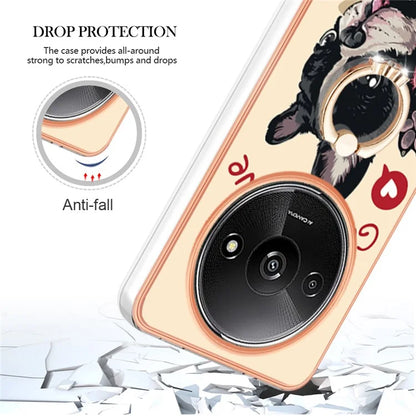 YB IMD Series-20 Style D for Xiaomi Redmi A3 / Poco C61 4G Case 2.0mm TPU Electroplating Edges Phone Cover
