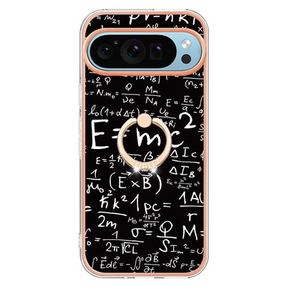 YB IMD Series-20 Style D for Google Pixel 9 / Pixel 9 Pro Case Electroplating 2.0mm TPU Protective Shell with Kickstand