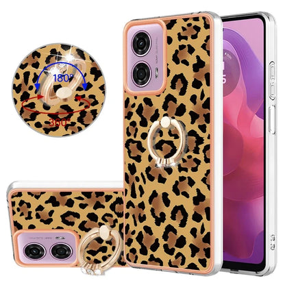 YB IMD Series-20 Style D for Motorola Moto E14 4G / G04 4G / G04s 4G / G24 4G Case Kickstand 2.0mm TPU Cover