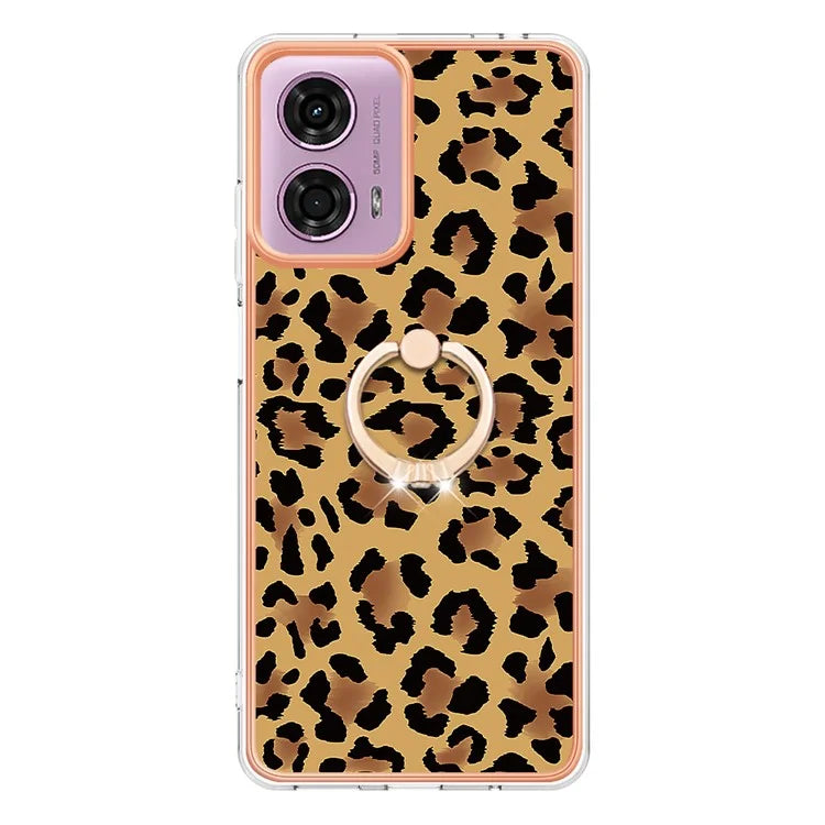 YB IMD Series-20 Style D for Motorola Moto E14 4G / G04 4G / G04s 4G / G24 4G Case Kickstand 2.0mm TPU Cover