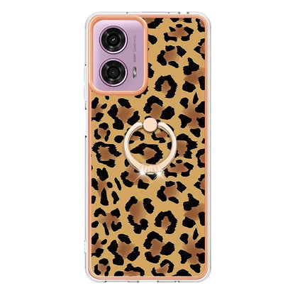 YB IMD Series-20 Style D for Motorola Moto E14 4G / G04 4G / G04s 4G / G24 4G Case Kickstand 2.0mm TPU Cover