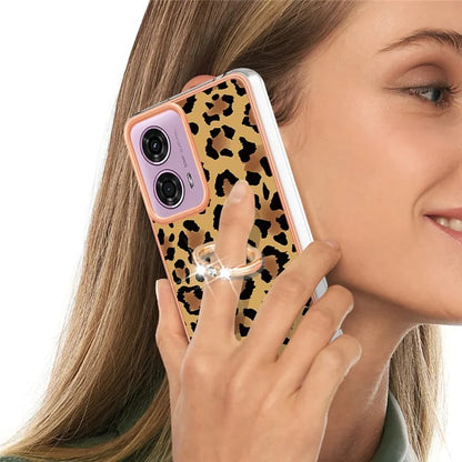 YB IMD Series-20 Style D for Motorola Moto E14 4G / G04 4G / G04s 4G / G24 4G Case Kickstand 2.0mm TPU Cover