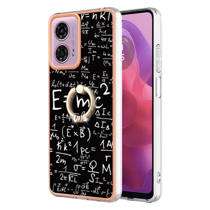 YB IMD Series-20 Style D for Motorola Moto E14 4G / G04 4G / G04s 4G / G24 4G Case Kickstand 2.0mm TPU Cover