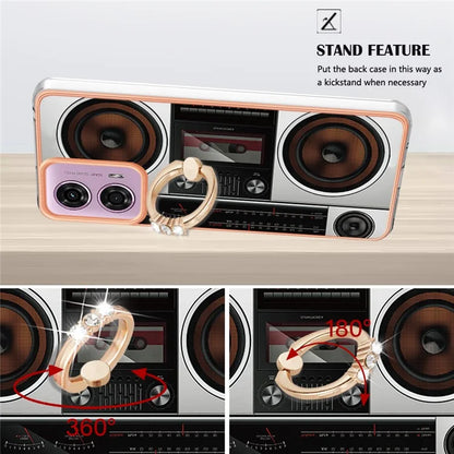 YB IMD Series-20 Style D for Motorola Moto E14 4G / G04 4G / G04s 4G / G24 4G Case Kickstand 2.0mm TPU Cover
