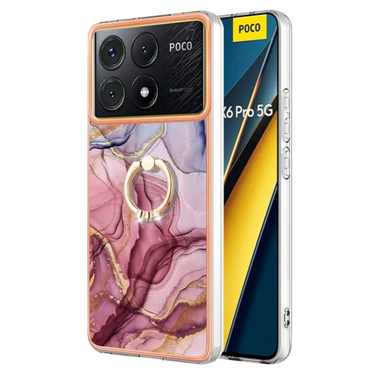 YB IMD Series-17 Style-E For Xiaomi Poco X6 Pro 5G / Redmi K70E 5G Case Kickstand 2.0mm TPU Phone Cover