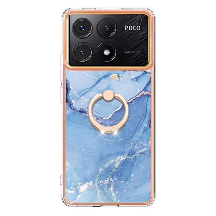 YB IMD Series-17 Style-E For Xiaomi Poco X6 Pro 5G / Redmi K70E 5G Case Kickstand 2.0mm TPU Phone Cover