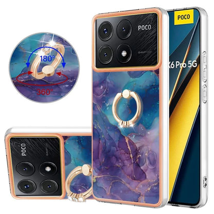 YB IMD Series-17 Style-E For Xiaomi Poco X6 Pro 5G / Redmi K70E 5G Case Kickstand 2.0mm TPU Phone Cover