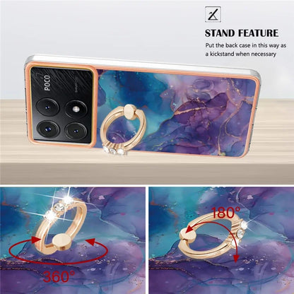 YB IMD Series-17 Style-E For Xiaomi Poco X6 Pro 5G / Redmi K70E 5G Case Kickstand 2.0mm TPU Phone Cover