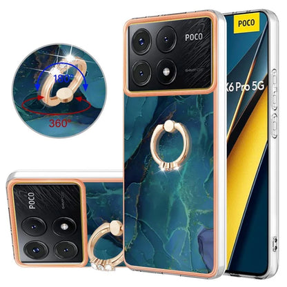 YB IMD Series-17 Style-E For Xiaomi Poco X6 Pro 5G / Redmi K70E 5G Case Kickstand 2.0mm TPU Phone Cover