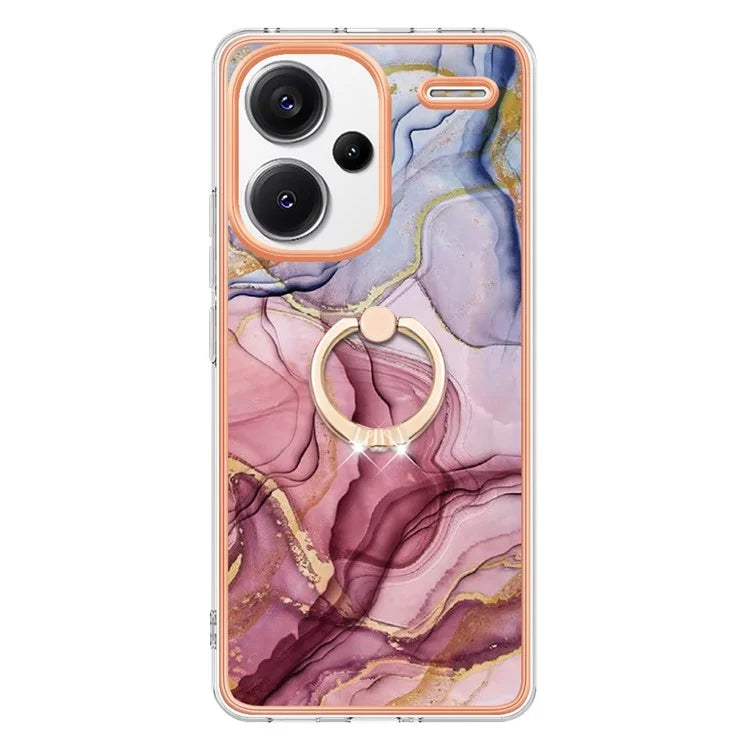 YB IMD Series-17 Style-E For Xiaomi Redmi Note 13 Pro+ 5G Case Electroplating Kickstand Phone Cover