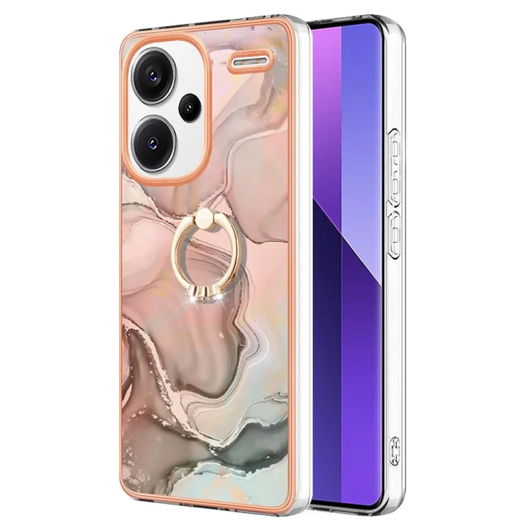 YB IMD Series-17 Style-E For Xiaomi Redmi Note 13 Pro+ 5G Case Electroplating Kickstand Phone Cover