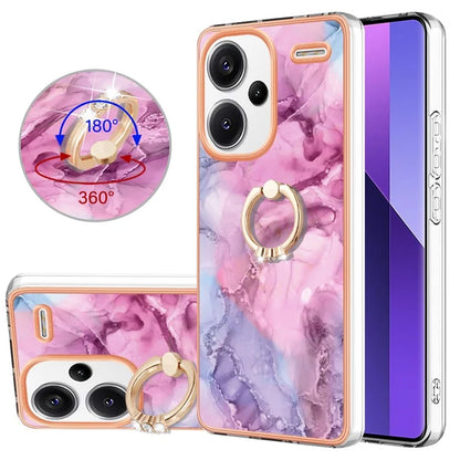 YB IMD Series-17 Style-E For Xiaomi Redmi Note 13 Pro+ 5G Case Electroplating Kickstand Phone Cover