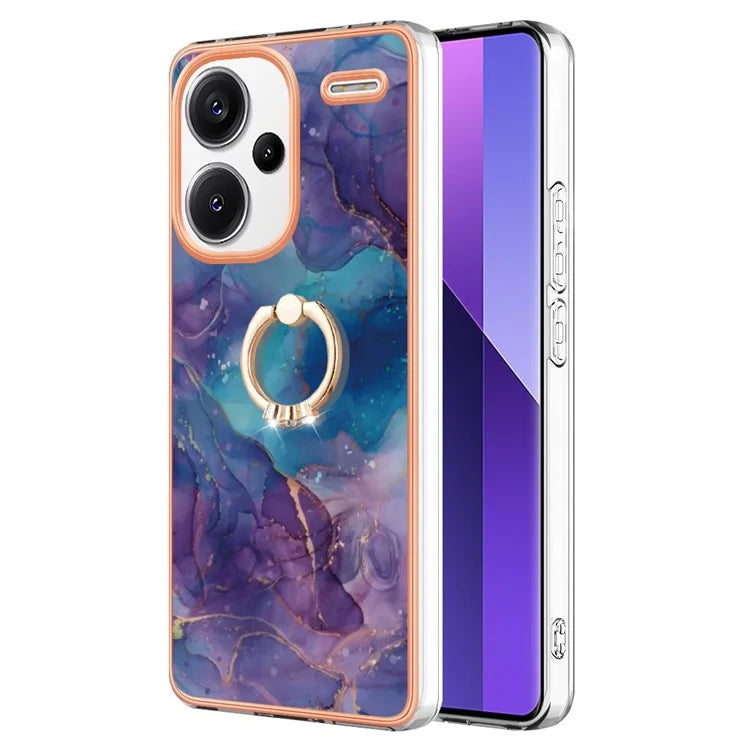 YB IMD Series-17 Style-E For Xiaomi Redmi Note 13 Pro+ 5G Case Electroplating Kickstand Phone Cover