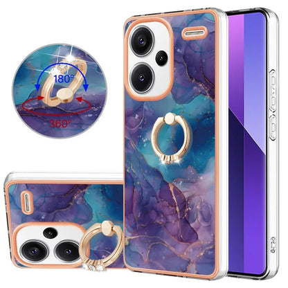 YB IMD Series-17 Style-E For Xiaomi Redmi Note 13 Pro+ 5G Case Electroplating Kickstand Phone Cover