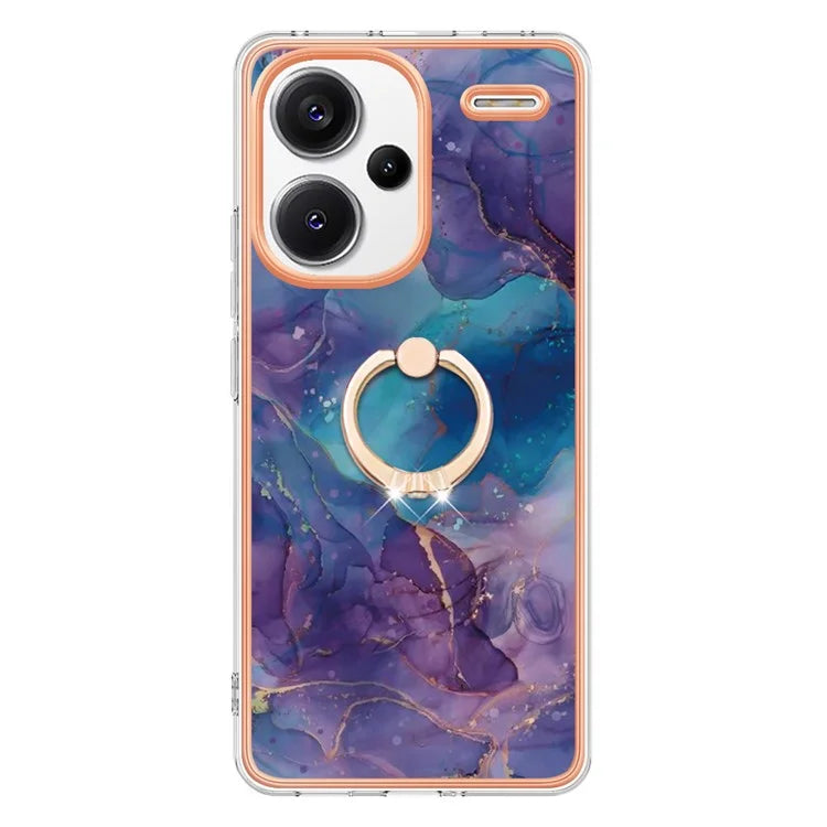 YB IMD Series-17 Style-E For Xiaomi Redmi Note 13 Pro+ 5G Case Electroplating Kickstand Phone Cover