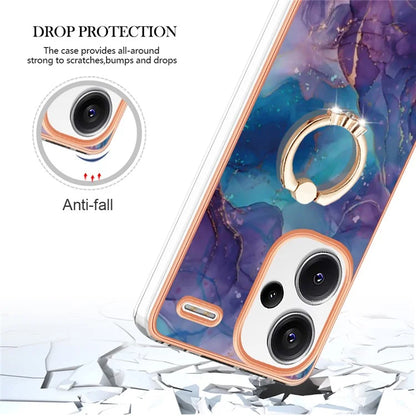YB IMD Series-17 Style-E For Xiaomi Redmi Note 13 Pro+ 5G Case Electroplating Kickstand Phone Cover