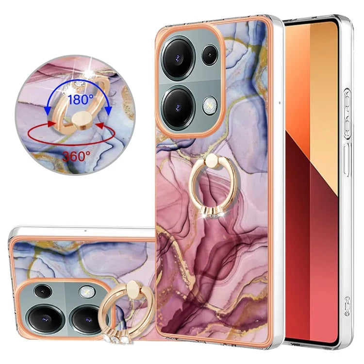 YB IMD Series-17 Style-E For Xiaomi Redmi Note 13 Pro 4G / Poco M6 Pro 4G TPU Case Kickstand Phone Cover