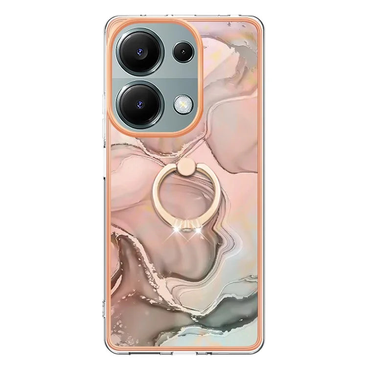 YB IMD Series-17 Style-E For Xiaomi Redmi Note 13 Pro 4G / Poco M6 Pro 4G TPU Case Kickstand Phone Cover