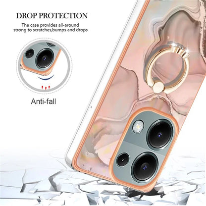 YB IMD Series-17 Style-E For Xiaomi Redmi Note 13 Pro 4G / Poco M6 Pro 4G TPU Case Kickstand Phone Cover