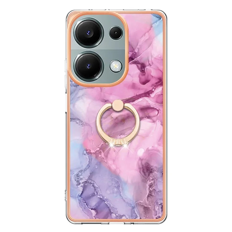 YB IMD Series-17 Style-E For Xiaomi Redmi Note 13 Pro 4G / Poco M6 Pro 4G TPU Case Kickstand Phone Cover