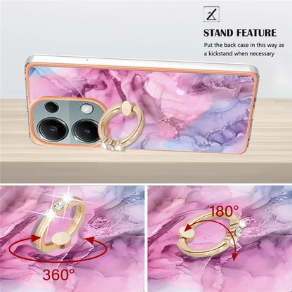 YB IMD Series-17 Style-E For Xiaomi Redmi Note 13 Pro 4G / Poco M6 Pro 4G TPU Case Kickstand Phone Cover