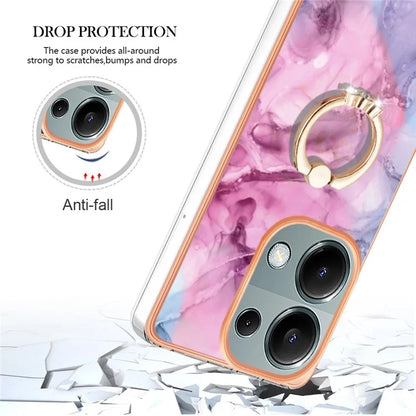 YB IMD Series-17 Style-E For Xiaomi Redmi Note 13 Pro 4G / Poco M6 Pro 4G TPU Case Kickstand Phone Cover